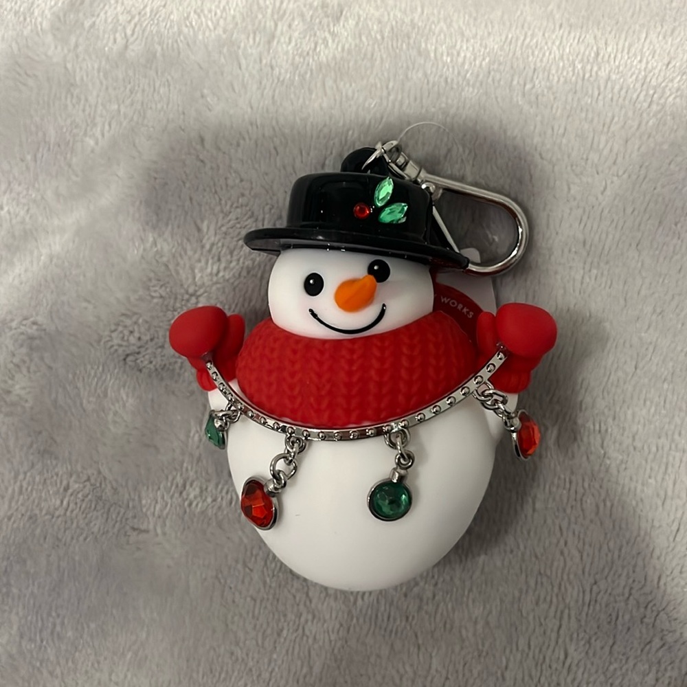 🇺🇸 Bath And Body Works Light Up Gemstone Snowman Pocketbac Holder NWT